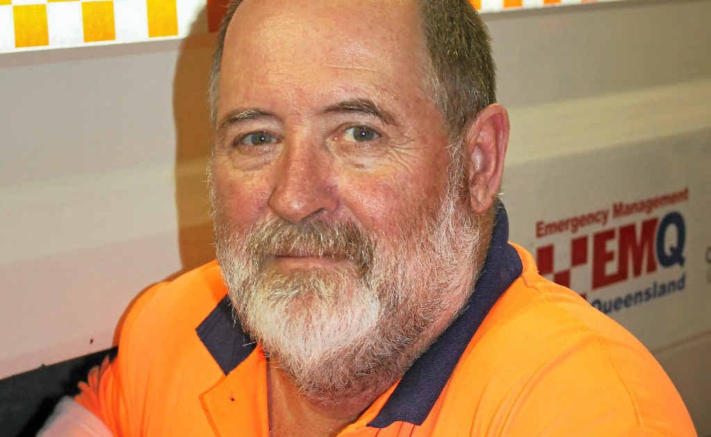 John Newley of the Warwick SES. John Newley of the Warwick SES.